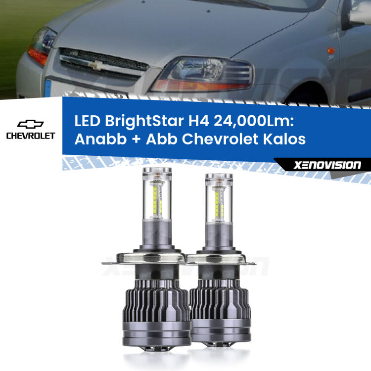 <strong>Kit Anabbaglianti LED per Chevrolet Kalos</strong>  2005 - 2008</strong>: 24.000Lumen, canbus, fatti per durare. Qualità Massima Garantita.