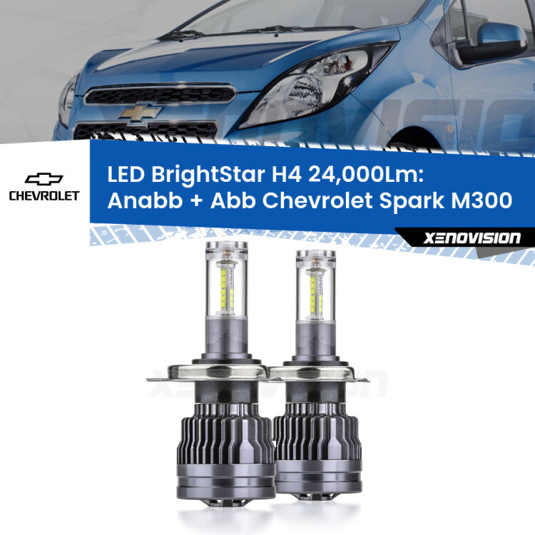 <strong>Kit Anabbaglianti LED per Chevrolet Spark</strong> M300 2009 - 2016</strong>: 24.000Lumen, canbus, fatti per durare. Qualità Massima Garantita.