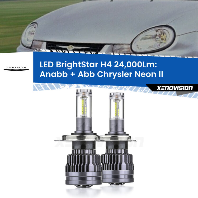 <strong>Kit Anabbaglianti LED per Chrysler Neon II</strong>  1999 - 2006</strong>: 24.000Lumen, canbus, fatti per durare. Qualità Massima Garantita.