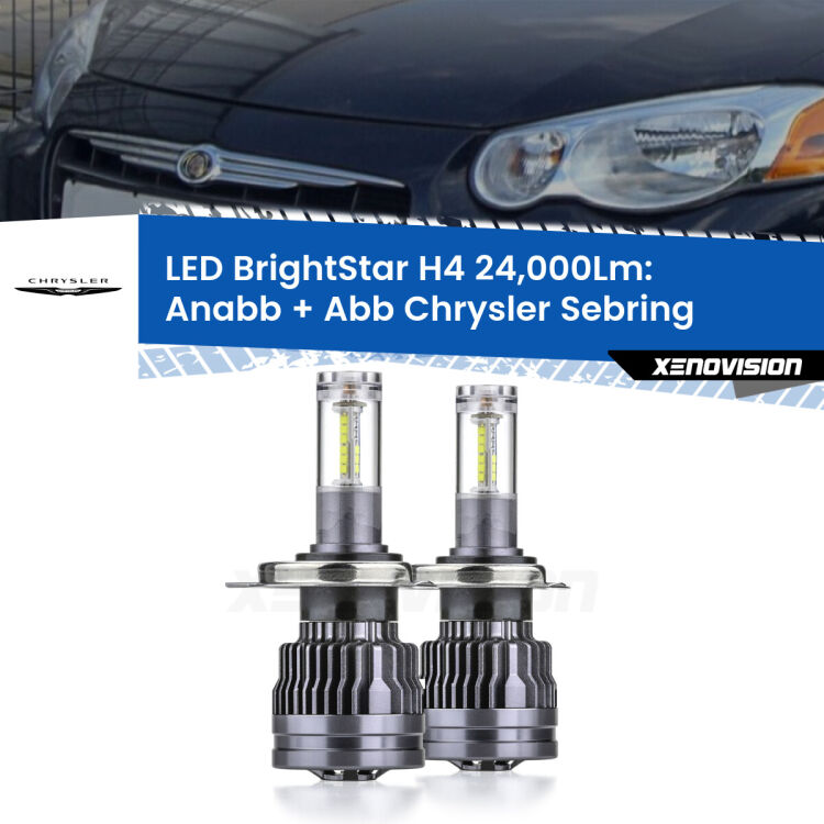 <strong>Kit Anabbaglianti LED per Chrysler Sebring</strong>  2001 - 2007</strong>: 24.000Lumen, canbus, fatti per durare. Qualità Massima Garantita.