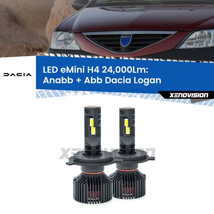 <strong>Kit Anabbaglianti LED per Dacia Logan</strong>  2004 - 2011</strong>  ULTIMI PEZZI IN LIQUIDAZIONE. SENZA GARANZIA