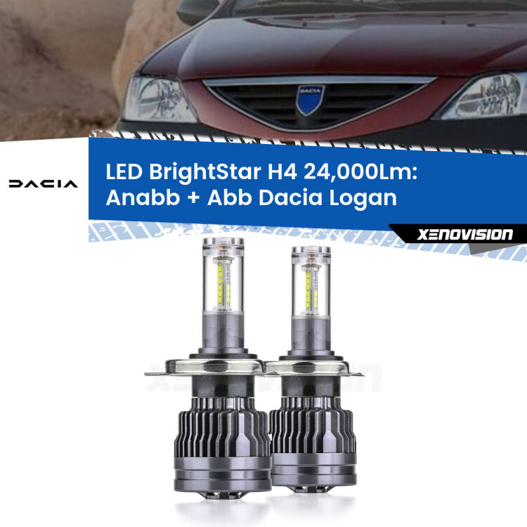 <strong>Kit Anabbaglianti LED per Dacia Logan</strong>  2004 - 2011</strong>: 24.000Lumen, canbus, fatti per durare. Qualità Massima Garantita.