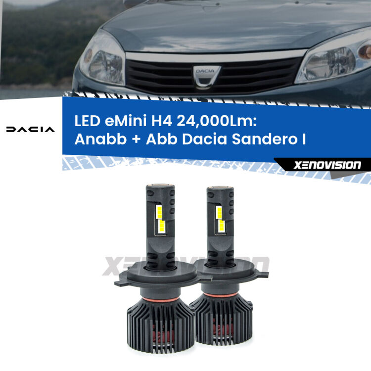 <strong>Kit Anabbaglianti LED per Dacia Sandero I</strong>  2008 - 2012</strong>  ULTIMI PEZZI IN LIQUIDAZIONE. SENZA GARANZIA