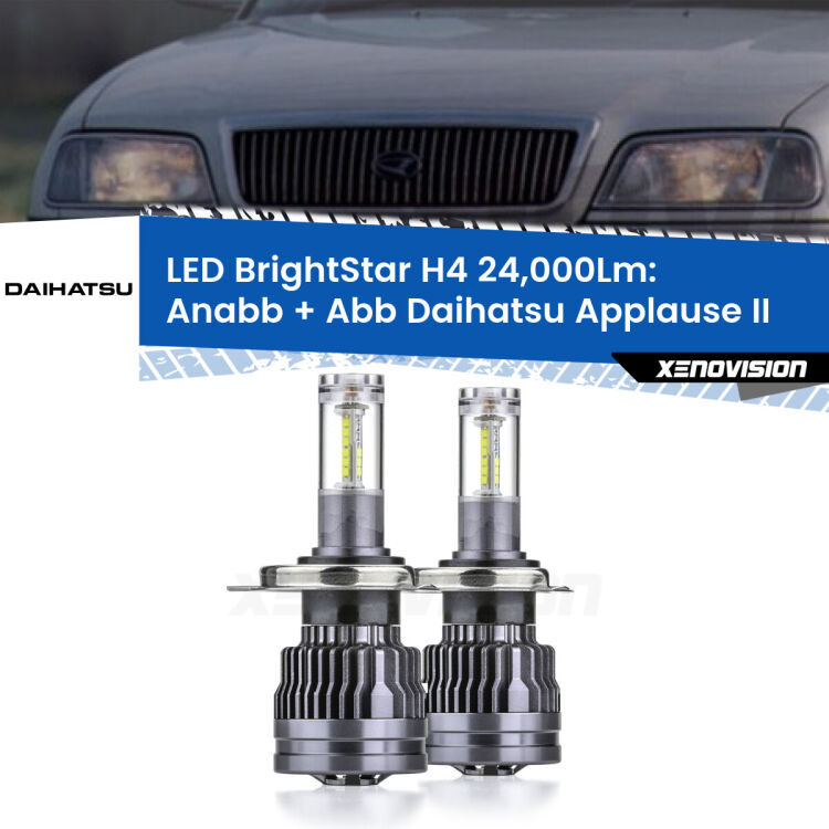 <strong>Kit Anabbaglianti LED per Daihatsu Applause</strong> II 1997 - 2000</strong>: 24.000Lumen, canbus, fatti per durare. Qualità Massima Garantita.