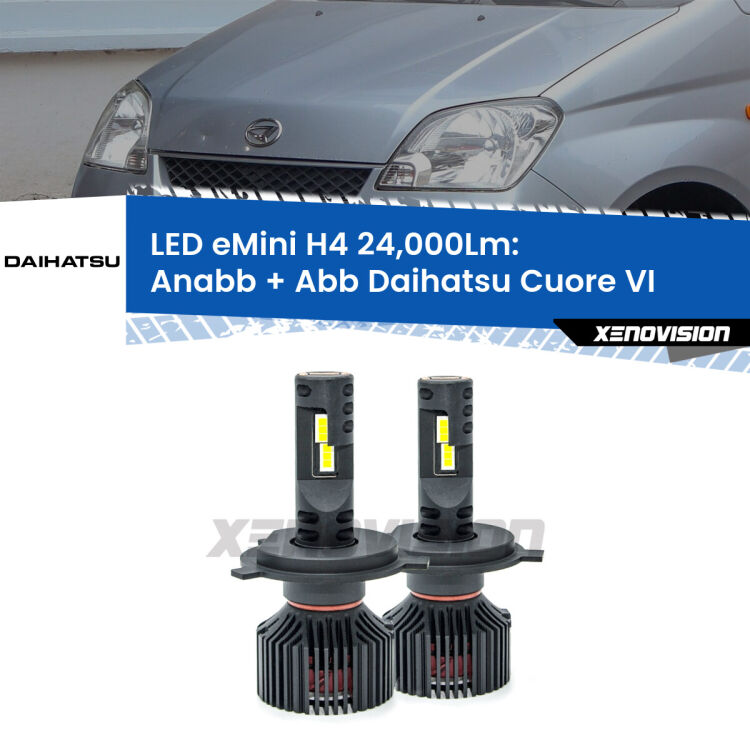 <strong>Kit Anabbaglianti LED per Daihatsu Cuore VI</strong>  2003 - 2007</strong>  ULTIMI PEZZI IN LIQUIDAZIONE. SENZA GARANZIA