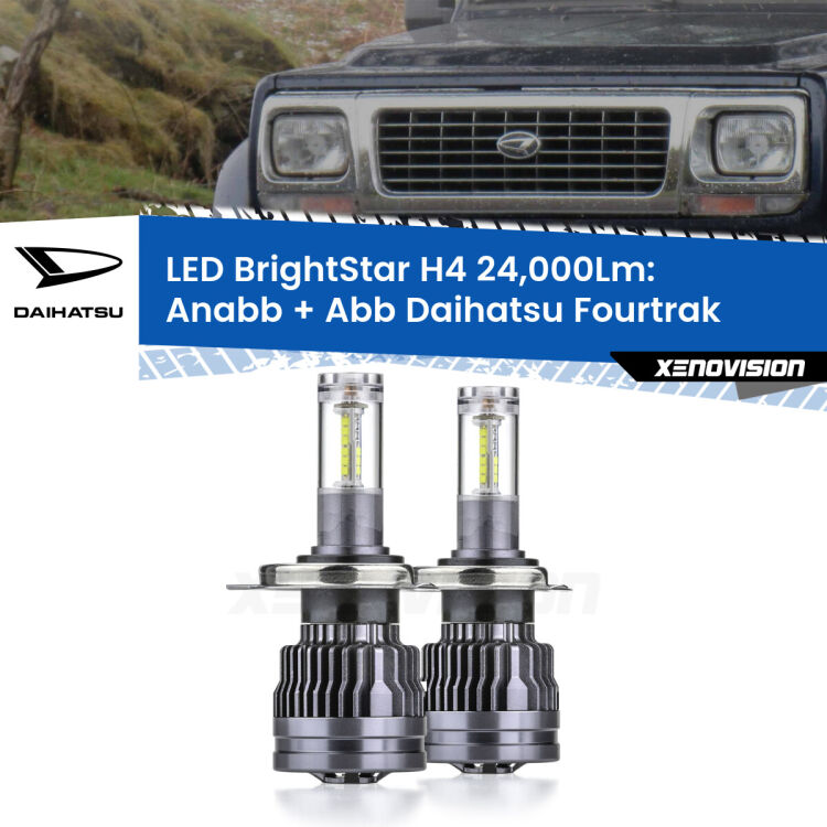 <strong>Kit Anabbaglianti LED per Daihatsu Fourtrak</strong>  1985 - 1998</strong>: 24.000Lumen, canbus, fatti per durare. Qualità Massima Garantita.