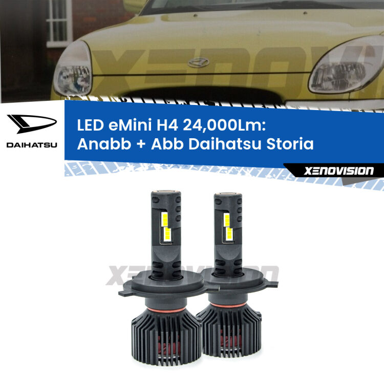 <strong>Kit Anabbaglianti LED per Daihatsu Storia</strong>  1998 - 2005</strong>  ULTIMI PEZZI IN LIQUIDAZIONE. SENZA GARANZIA