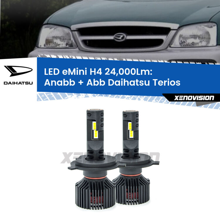 <strong>Kit Anabbaglianti LED per Daihatsu Terios</strong>  1997 - 2005</strong>  ULTIMI PEZZI IN LIQUIDAZIONE. SENZA GARANZIA