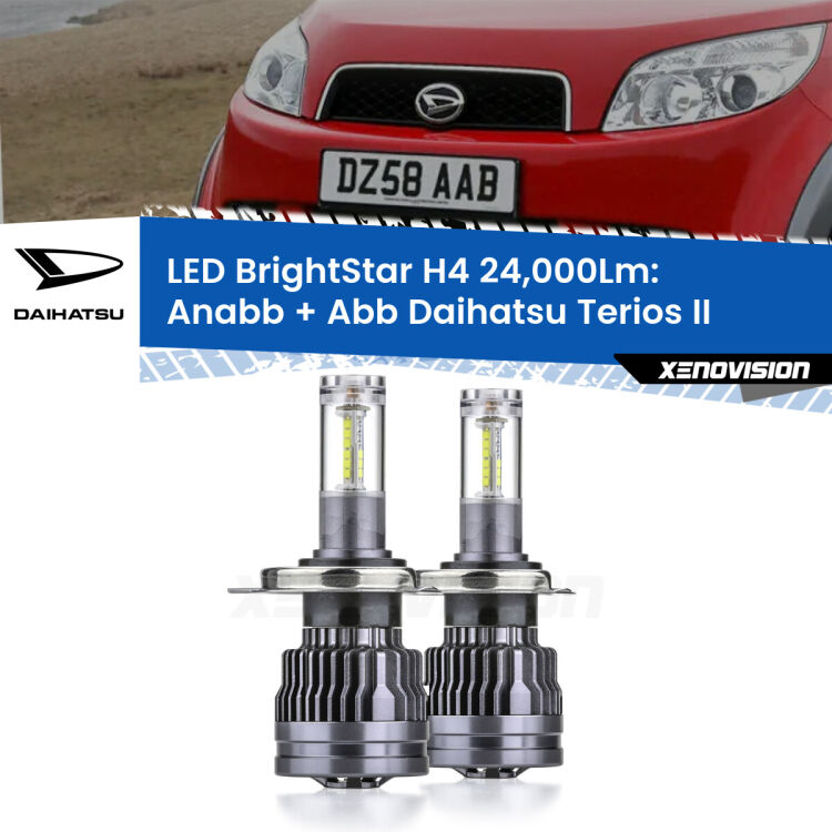 <strong>Kit Anabbaglianti LED per Daihatsu Terios</strong> II a parabola singola</strong>: 24.000Lumen, canbus, fatti per durare. Qualità Massima Garantita.