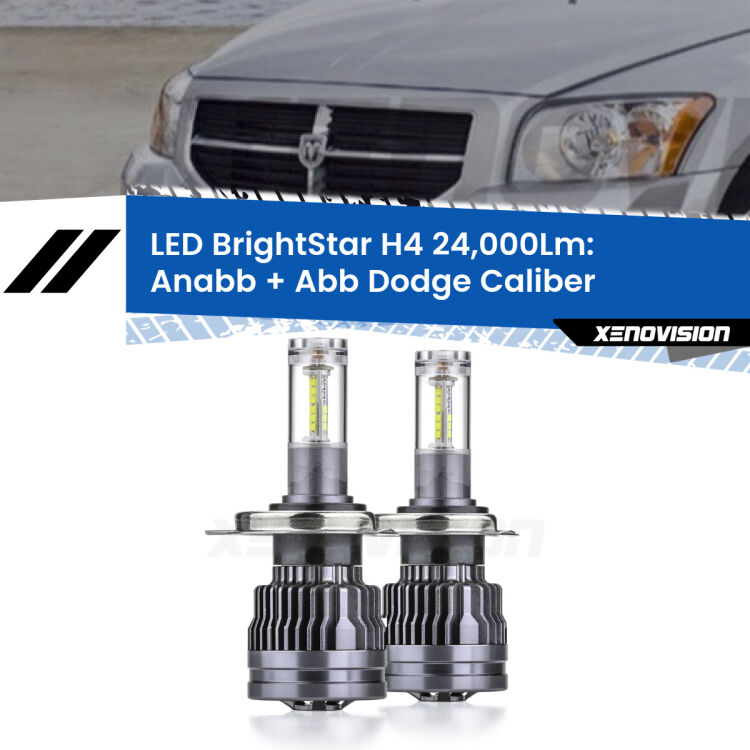 <strong>Kit Anabbaglianti LED per Dodge Caliber</strong>  2006 - 2011</strong>: 24.000Lumen, canbus, fatti per durare. Qualità Massima Garantita.