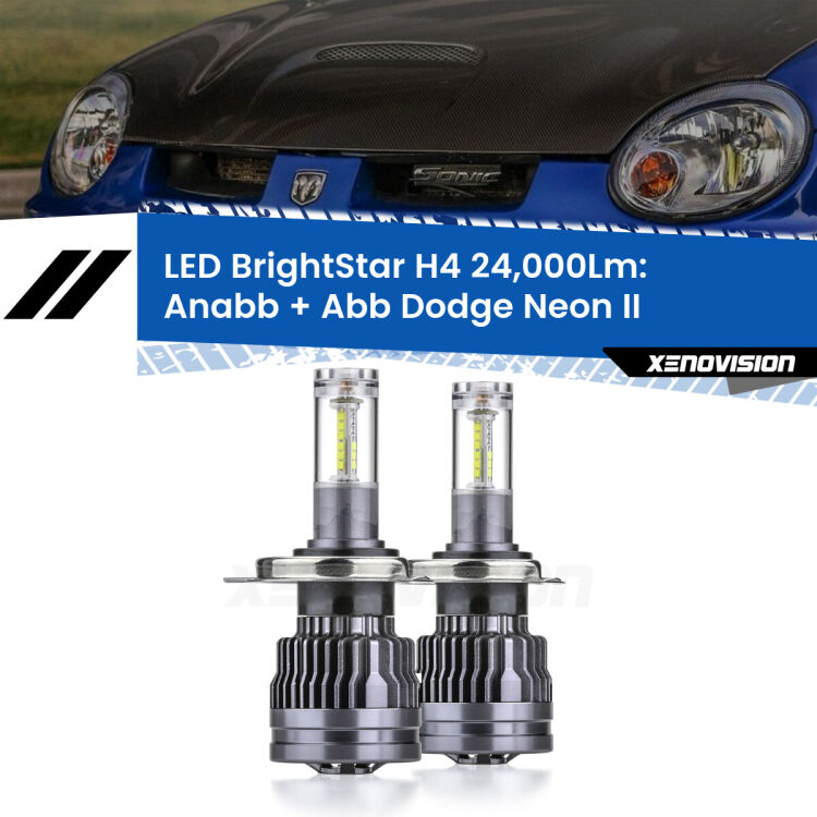 <strong>Kit Anabbaglianti LED per Dodge Neon</strong> II 1999 - 2005</strong>: 24.000Lumen, canbus, fatti per durare. Qualità Massima Garantita.