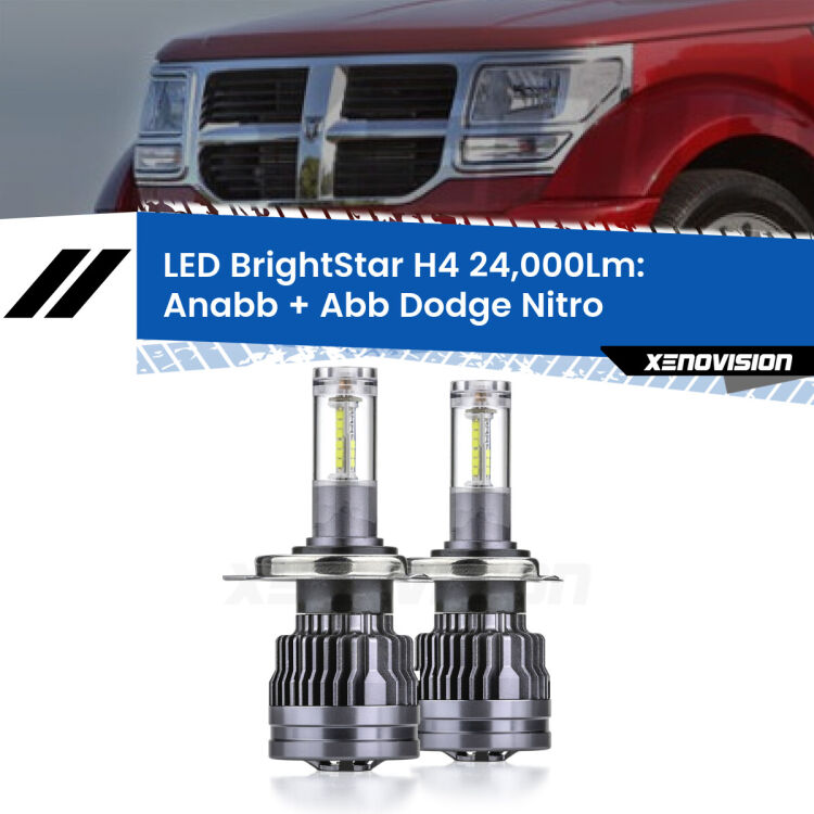 <strong>Kit Anabbaglianti LED per Dodge Nitro</strong>  2006 - 2012</strong>: 24.000Lumen, canbus, fatti per durare. Qualità Massima Garantita.