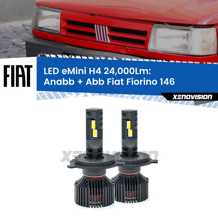 <strong>Kit Anabbaglianti LED per Fiat Fiorino</strong> 146 1988 - 2001</strong>  ULTIMI PEZZI IN LIQUIDAZIONE. SENZA GARANZIA