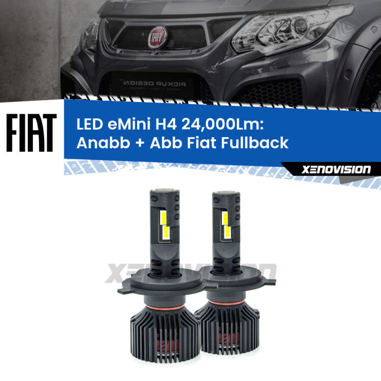 <strong>Kit Anabbaglianti LED per Fiat Fullback</strong>  2016 - 2019</strong>  ULTIMI PEZZI IN LIQUIDAZIONE. SENZA GARANZIA