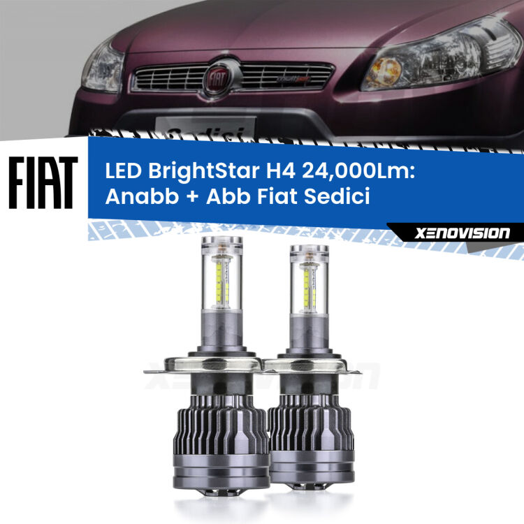 <strong>Kit Anabbaglianti LED per Fiat Sedici</strong>  2006 - 2014</strong>: 24.000Lumen, canbus, fatti per durare. Qualità Massima Garantita.