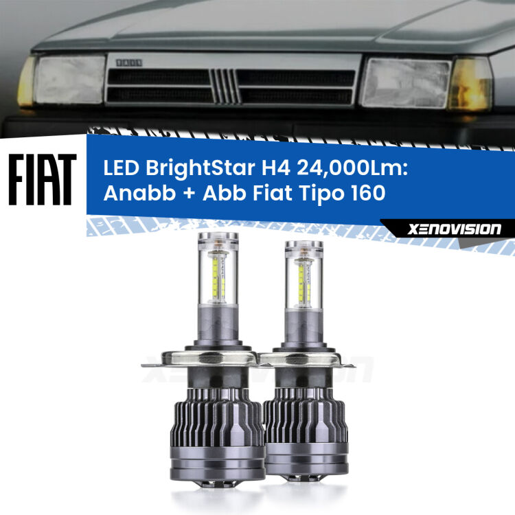 <strong>Kit Anabbaglianti LED per Fiat Tipo</strong> 160 1987 - 1996</strong>: 24.000Lumen, canbus, fatti per durare. Qualità Massima Garantita.