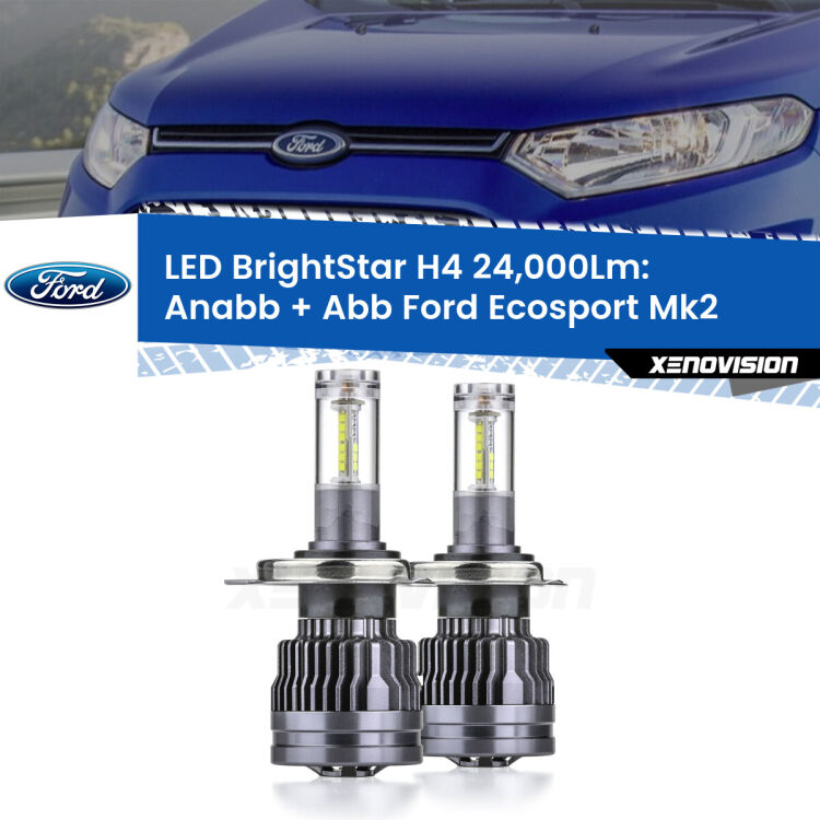 <strong>Kit Anabbaglianti LED per Ford Ecosport</strong> Mk2 1ª serie</strong>: 24.000Lumen, canbus, fatti per durare. Qualità Massima Garantita.