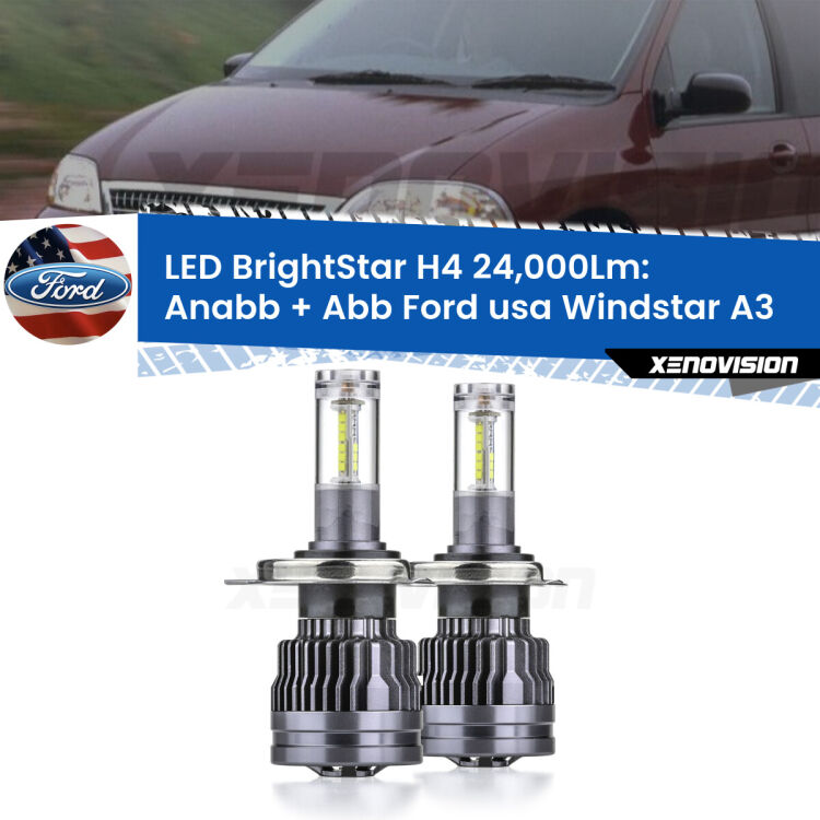 <strong>Kit Anabbaglianti LED per Ford usa Windstar</strong> A3 1995 - 2000</strong>: 24.000Lumen, canbus, fatti per durare. Qualità Massima Garantita.