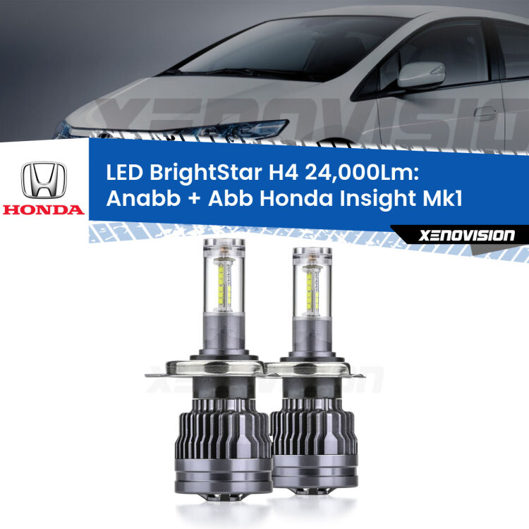 <strong>Kit Anabbaglianti LED per Honda Insight</strong> Mk1 2000 - 2006</strong>: 24.000Lumen, canbus, fatti per durare. Qualità Massima Garantita.