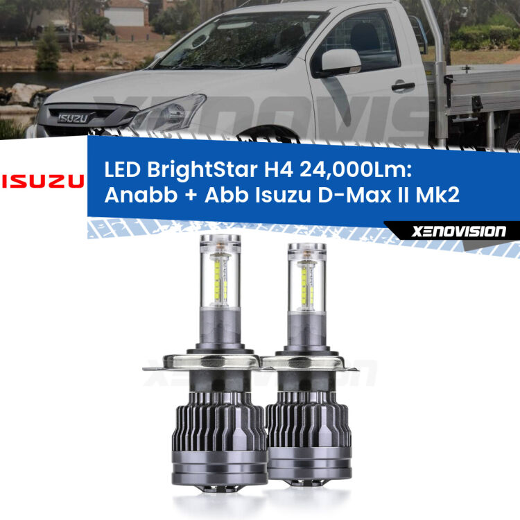 <strong>Kit Anabbaglianti LED per Isuzu D-Max II</strong> Mk2 a parabola singola</strong>: 24.000Lumen, canbus, fatti per durare. Qualità Massima Garantita.