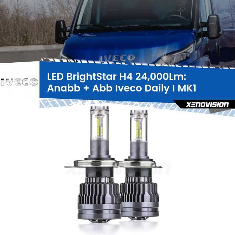 <strong>Kit Anabbaglianti LED per Iveco Daily I</strong> MK1 1978 - 1999</strong>: 24.000Lumen, canbus, fatti per durare. Qualità Massima Garantita.