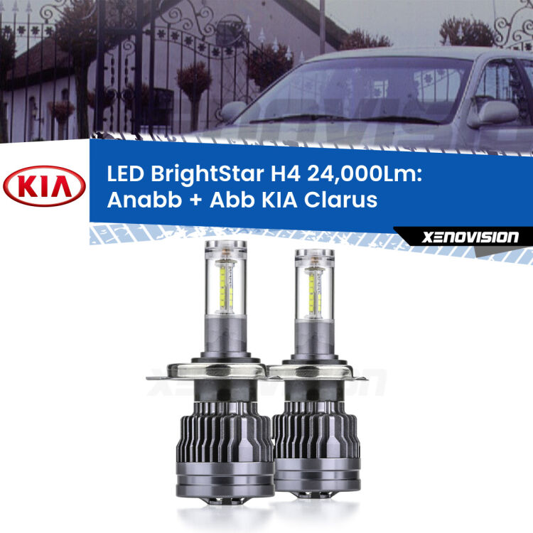 <strong>Kit Anabbaglianti LED per KIA Clarus</strong>  1996 - 2001</strong>: 24.000Lumen, canbus, fatti per durare. Qualità Massima Garantita.