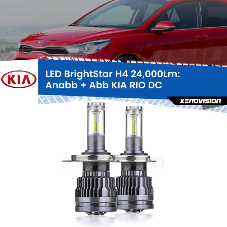 <strong>Kit Anabbaglianti LED per KIA RIO</strong> DC 1999 - 2004</strong>: 24.000Lumen, canbus, fatti per durare. Qualità Massima Garantita.