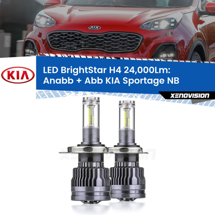 <strong>Kit Anabbaglianti LED per KIA Sportage</strong> NB 1993 - 2003</strong>: 24.000Lumen, canbus, fatti per durare. Qualità Massima Garantita.