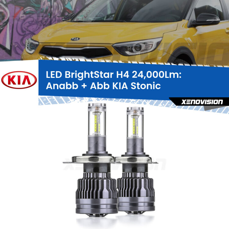 <strong>Kit Anabbaglianti LED per KIA Stonic</strong>  a parabola singola</strong>: 24.000Lumen, canbus, fatti per durare. Qualità Massima Garantita.