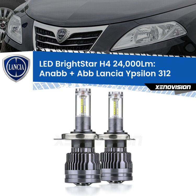 <strong>Kit Anabbaglianti LED per Lancia Ypsilon</strong> 312 2011 in poi</strong>: 24.000Lumen, canbus, fatti per durare. Qualità Massima Garantita.