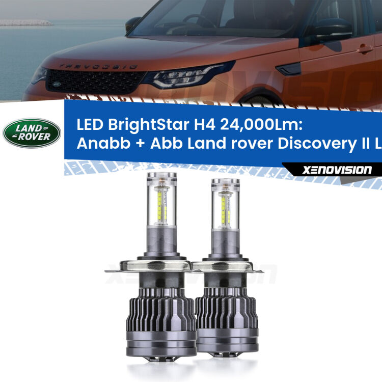 <strong>Kit Anabbaglianti LED per Land rover Discovery II</strong> L318 1998 - 2004</strong>: 24.000Lumen, canbus, fatti per durare. Qualità Massima Garantita.