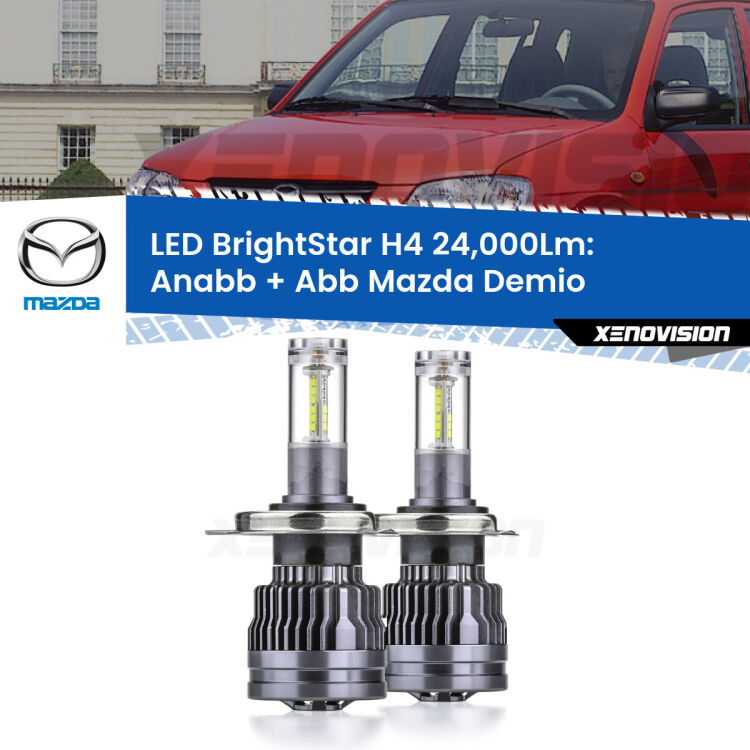 <strong>Kit Anabbaglianti LED per Mazda Demio</strong>  1998 - 2003</strong>: 24.000Lumen, canbus, fatti per durare. Qualità Massima Garantita.