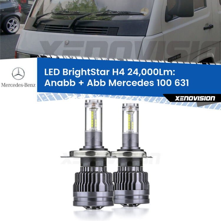 <strong>Kit Anabbaglianti LED per Mercedes 100</strong> 631 1988 - 1996</strong>: 24.000Lumen, canbus, fatti per durare. Qualità Massima Garantita.