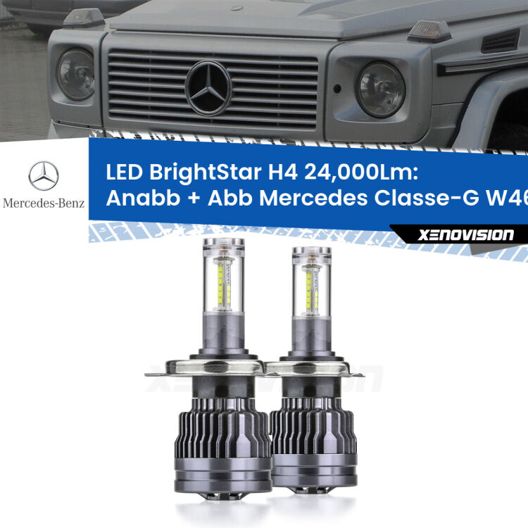 <strong>Kit Anabbaglianti LED per Mercedes Classe-G</strong> W463 1991 - 2004</strong>: 24.000Lumen, canbus, fatti per durare. Qualità Massima Garantita.