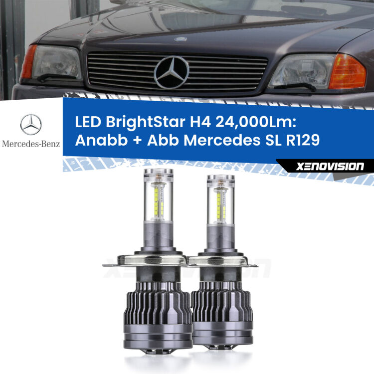 <strong>Kit Anabbaglianti LED per Mercedes SL</strong> R129 1989 - 2001</strong>: 24.000Lumen, canbus, fatti per durare. Qualità Massima Garantita.