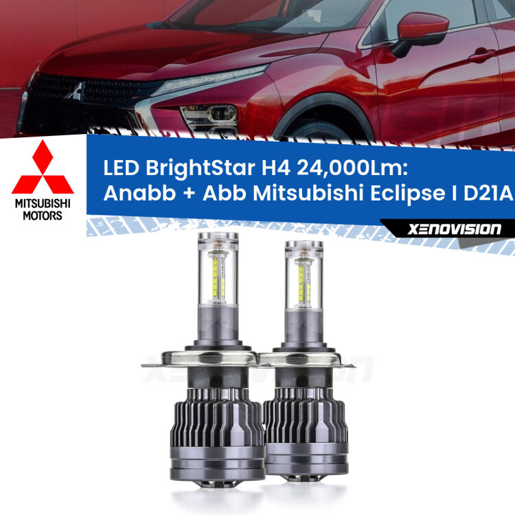 <strong>Kit Anabbaglianti LED per Mitsubishi Eclipse I</strong> D21A 1991 - 1995</strong>: 24.000Lumen, canbus, fatti per durare. Qualità Massima Garantita.