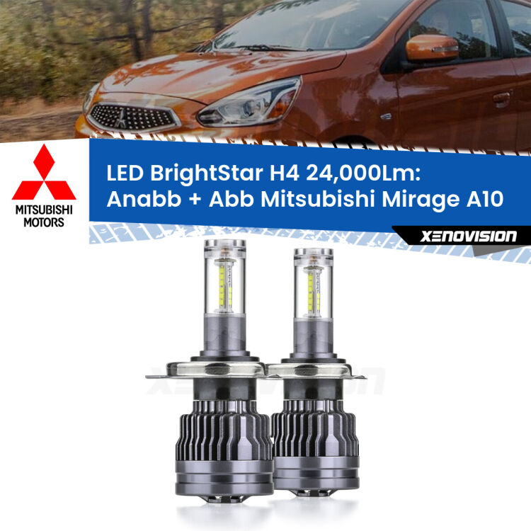 <strong>Kit Anabbaglianti LED per Mitsubishi Mirage</strong> A10 2013 in poi</strong>: 24.000Lumen, canbus, fatti per durare. Qualità Massima Garantita.