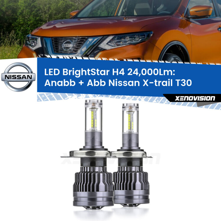 <strong>Kit Anabbaglianti LED per Nissan X-trail</strong> T30 2001 - 2007</strong>: 24.000Lumen, canbus, fatti per durare. Qualità Massima Garantita.