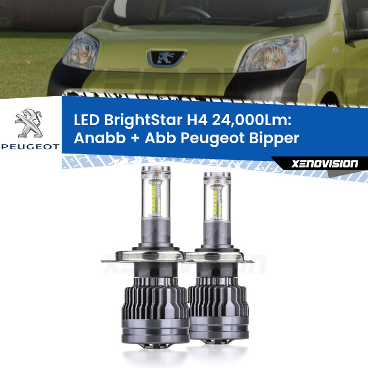 <strong>Kit Anabbaglianti LED per Peugeot Bipper</strong>  2008 in poi</strong>: 24.000Lumen, canbus, fatti per durare. Qualità Massima Garantita.