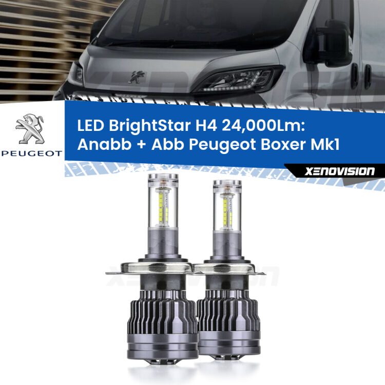 <strong>Kit Anabbaglianti LED per Peugeot Boxer</strong> Mk1 1994 - 2002</strong>: 24.000Lumen, canbus, fatti per durare. Qualità Massima Garantita.