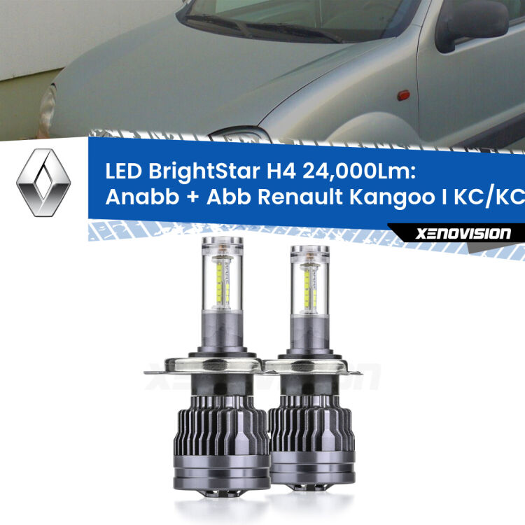 <strong>Kit Anabbaglianti LED per Renault Kangoo I</strong> KC/KC 1997 - 2006</strong>: 24.000Lumen, canbus, fatti per durare. Qualità Massima Garantita.