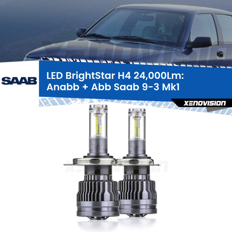 <strong>Kit Anabbaglianti LED per Saab 9-3</strong> Mk1 1998 - 2002</strong>: 24.000Lumen, canbus, fatti per durare. Qualità Massima Garantita.