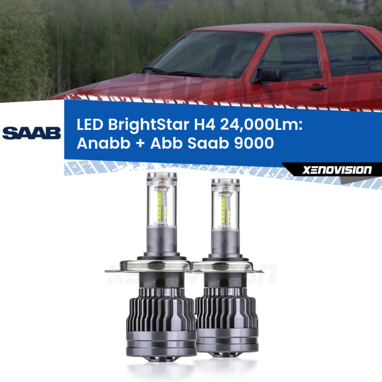 <strong>Kit Anabbaglianti LED per Saab 9000</strong>  a parabola singola</strong>: 24.000Lumen, canbus, fatti per durare. Qualità Massima Garantita.