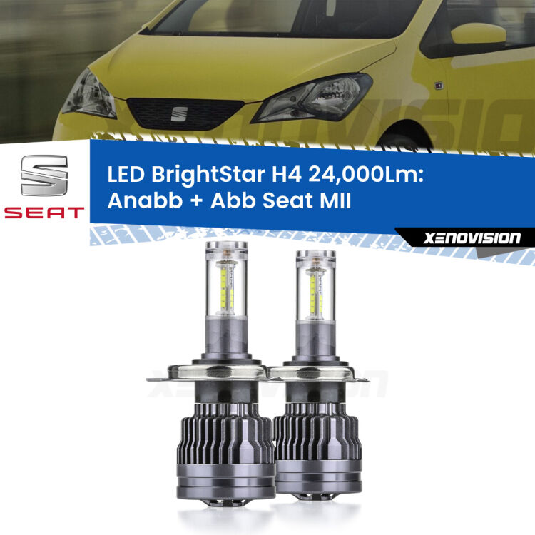 <strong>Kit Anabbaglianti LED per Seat MII</strong>  2011 - 2021</strong>: 24.000Lumen, canbus, fatti per durare. Qualità Massima Garantita.