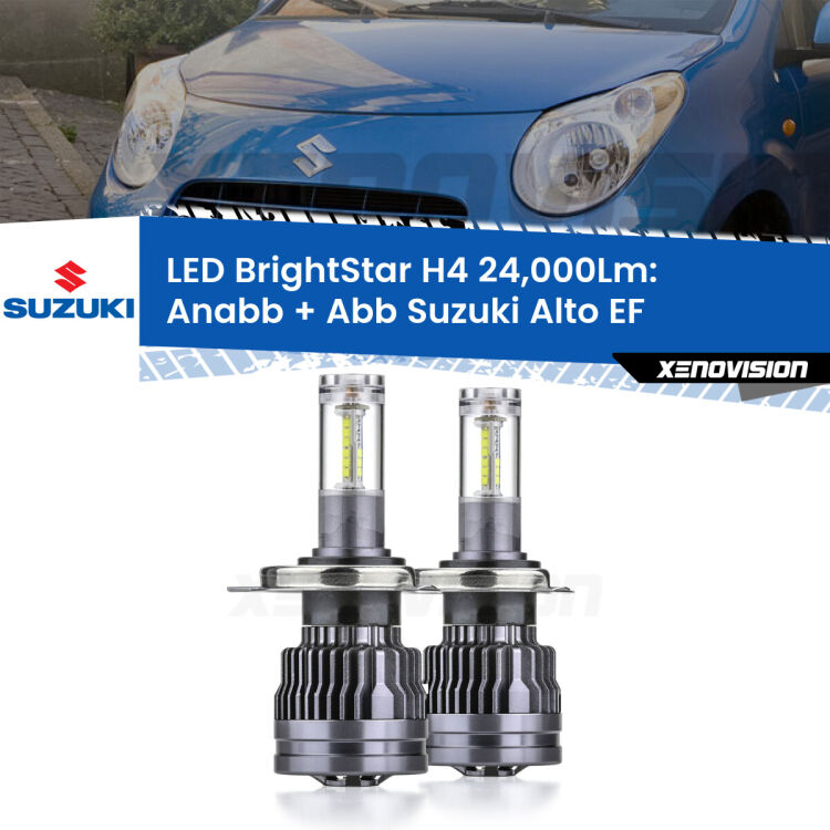 <strong>Kit Anabbaglianti LED per Suzuki Alto</strong> EF 1994 - 2002</strong>: 24.000Lumen, canbus, fatti per durare. Qualità Massima Garantita.