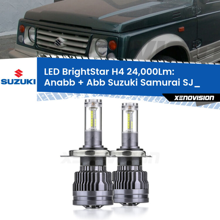 <strong>Kit Anabbaglianti LED per Suzuki Samurai</strong> SJ_ 1988 - 2004</strong>: 24.000Lumen, canbus, fatti per durare. Qualità Massima Garantita.