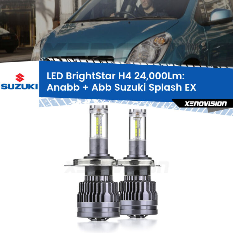 <strong>Kit Anabbaglianti LED per Suzuki Splash</strong> EX 2008 in poi</strong>: 24.000Lumen, canbus, fatti per durare. Qualità Massima Garantita.