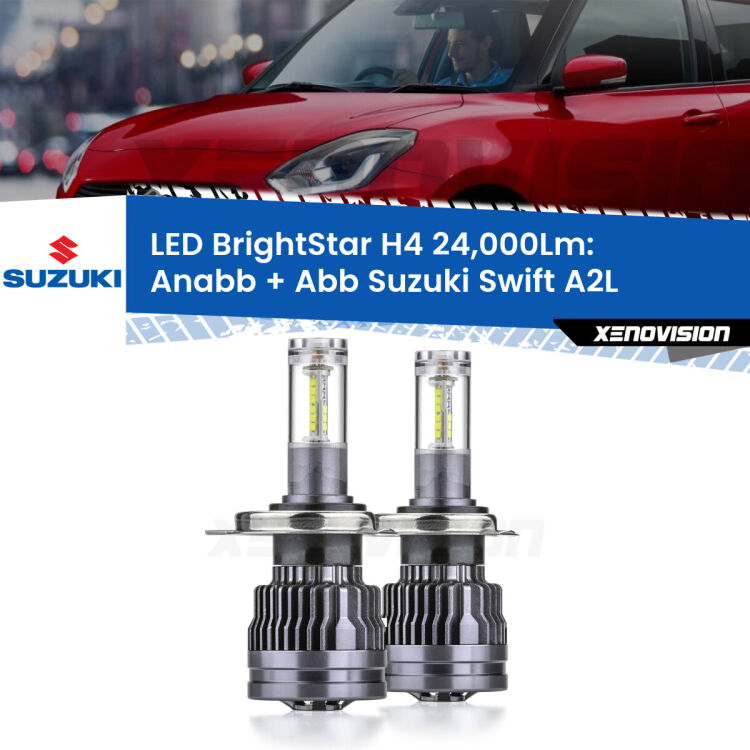 <strong>Kit Anabbaglianti LED per Suzuki Swift</strong> A2L 2017 in poi</strong>: 24.000Lumen, canbus, fatti per durare. Qualità Massima Garantita.