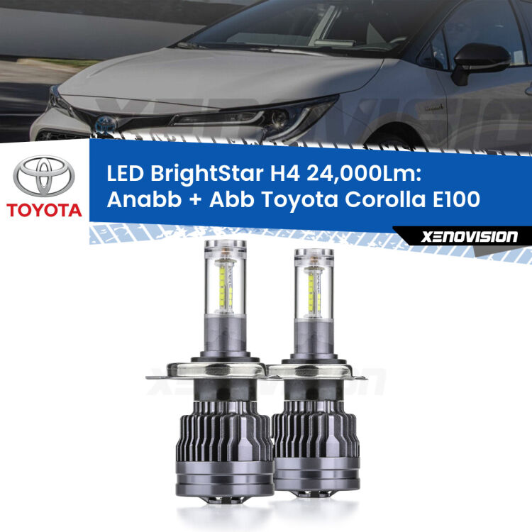 <strong>Kit Anabbaglianti LED per Toyota Corolla</strong> E100 1992 - 1997</strong>: 24.000Lumen, canbus, fatti per durare. Qualità Massima Garantita.