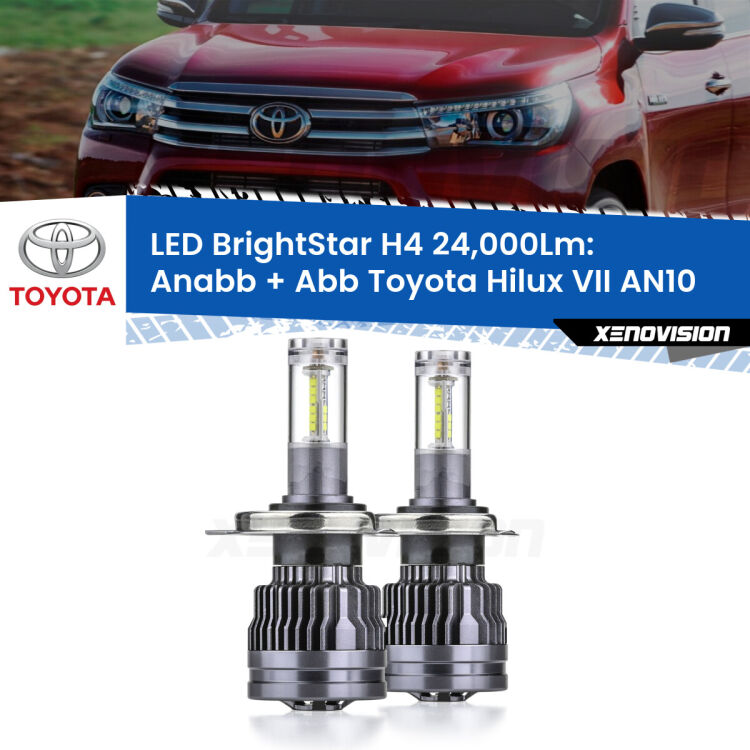 <strong>Kit Anabbaglianti LED per Toyota Hilux VII</strong> AN10 2004 - 2015</strong>: 24.000Lumen, canbus, fatti per durare. Qualità Massima Garantita.